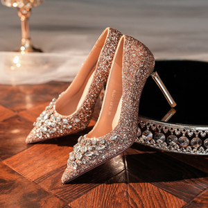 Chaussures Femme Tendance en Soie à Paillettes Bling – Escarpins de Bureau Élégants pour Femmes - Product Image 5