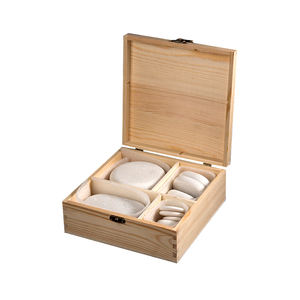 Großhandel 14-teiliges Set Weiße Jade Körper-Spa <span class=keywords><strong>Massage</strong></span>-Steine Hot <span class=keywords><strong>Stone</strong></span> <span class=keywords><strong>Massage</strong></span>-Set in Holzbox - Product Image 2