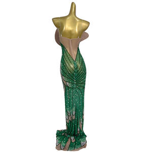 Vestido kapalı omuz doğum günü düğün konuk kutlama uzun elbise bayanlar akşam yemeği elbisesi kadın parti balo Bodycon elbise gösterisi kıyafet - Product Image 3