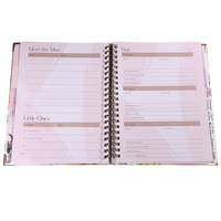 Agenda de mariage personnalisé polychrome Cahier d'agenda de prière avec gratitude de taille A5 pour planificateur adulte Cahier de journal