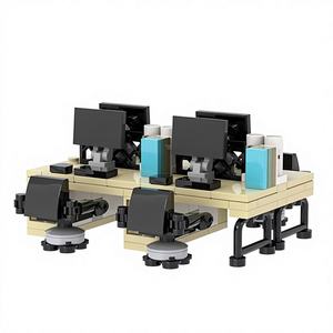 Ensemble de bureau et chaise de la série City MOC4170, 191 pièces, pour salon, à assembler soi-même, briques en plastique ABS, jouets de construction, 14 ans et plus - Product Image 1