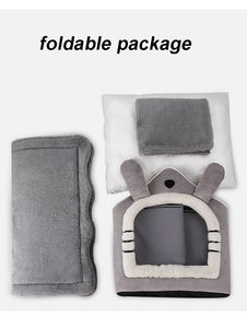 Cueva de felpa corta para perros y gatos, casa cálida, fabricante al por mayor - Product Image 6