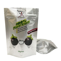 Sachets refermables personnalisés en Mylar de qualité alimentaire avec fermeture éclair, résistants à l'humidité, pour l'emballage d'aliments pour animaux, de lait et de fruits lyophilisés