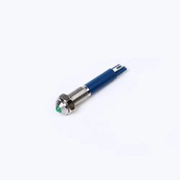 ELEWIND Lampe de signalisation LED en métal noir, laiton ou acier inoxydable, 6 mm (PM06B-D)