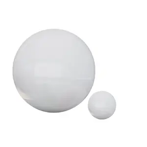 Sfera di decorazione a tema semplice sfera di acciaio colorata bianca 100 120 sfera di metallo cava in acciaio inossidabile da 150 mm con rivestimento a foro bianco