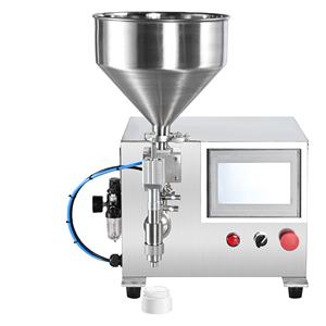 Machine de remplissage semi-automatique à buse unique haute viscosité pour huiles essentielles, détergents, ketchup, beurre de cacahuète, curry et lait - Product Image 1