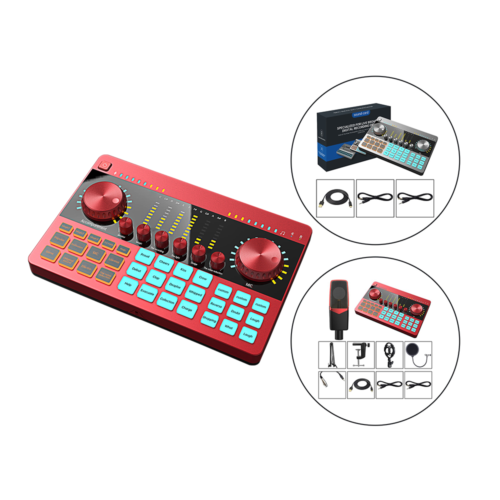 Звуковая карта в реальном времени, звуковая карта с интерфейсом, регулируемый звуковой микшер