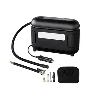 12V DC Auto cigarette li-ion dual power supply 150psi lcd mini air pump tyre inflator for SUV RV