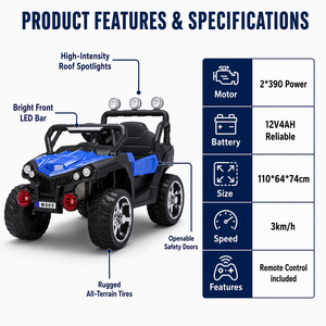 Coche de juguete eléctrico para niños barato para niños de 2 años a 12 años/coche a pilas para niños Toykids coches a pilas - Product Image 4