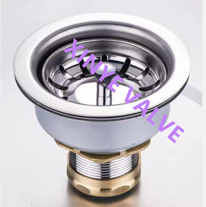 Desagüe de lavabo de cocina de acero inoxidable de estilo moderno de fábrica Yuhuan, colador de <span class=keywords><strong>fregadero</strong></span> con acabado cromado pulido - Product Image 1