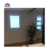 Boutique promotionnelle rétroéclairée vendue enseigne affiche suspendue cadre A3 publicité boîte à lumière A4 acrylique agent immobilier affichage fenêtre Led