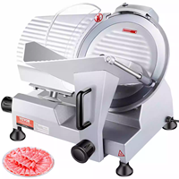 Nouvelles hachoirs à viande et trancheuses commerciales en acier inoxydable, semi-automatiques, réglables, pour usage domestique, pour la découpe de viande congelée