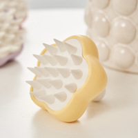 Peigne en plastique magique Meridian, professionnel, tendance, pour salon à domicile, soin des cheveux, nettoyage du cuir chevelu, huile anti-démangeaisons, brosse à shampooing à fleurs, eau