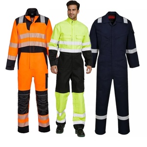 Customized Washable Coverall Reflective Safety Construction Uniforms