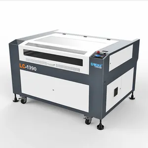 Red light assist positioning built-in 1390 co2 laser engraver cutter with autofocus system for leather crystal with RDWorks