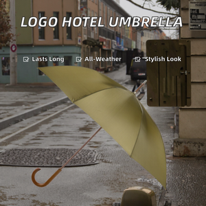 <span class=keywords><strong>Parapluie</strong></span> d'hôtel moderne personnalisé avec logo d'entreprise, résistant aux UV, 23 pouces, avec pongee 190t, 8 baleines - Sunny Kinte - Product Image 3