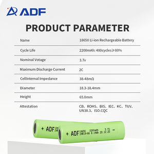 Цилиндрический аккумулятор 3.7В 7.4В 9В 12В 14.8В 22.2В 2200мАч, перезаряжаемый литий-ионный аккумуляторный блок <span class=keywords><strong>18650</strong></span> - Product Image 3