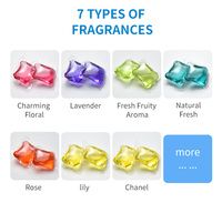Vente en gros en usine tout-en-un 8 grammes de capsules de détergent à lessive dosettes de détergent au parfum frais naturel
