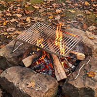 STARCAMP Poêle à bois portable pour camping en plein air, barbecue pliant