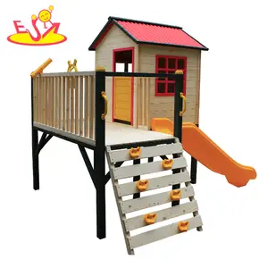 2021 Nieuwe Heetste Outdoor Houten Huis Speelgoed Voor Kinderen Tuin Spelen W01D102