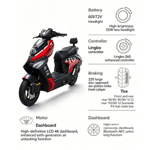 Moto Elettrica Fuoristrada <span class=keywords><strong>a</strong></span> Due Ruote da 16 Pollici, Direttamente dalla Fabbrica, Motore ad Alta Potenza 2800W, Velocità Massima <span class=keywords><strong>90</strong></span>+ KM/H - Product Image 3