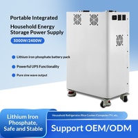 Batterie de stockage d'énergie domestique 220V, alimentation portable extérieure, batterie au lithium fer phosphate, prise en charge de la charge photovoltaïque, fonction UPS