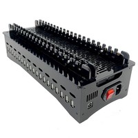 JYWD Android Phone Transfer Hub Docking Station Cooling Bracket USB Pengisian Sinkron Multi Port Hitam