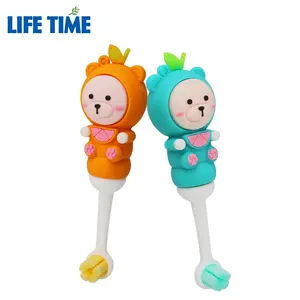 2023 3D design cute cartoon shape extra soft nano bristle kids children baby toothbrush