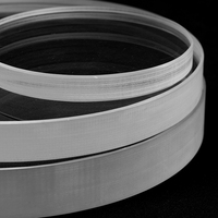 Lámina Circular de Cuarzo de Sílice Fundida Óptica de Alta Transmitancia y Espesor, Ventana de Observación para Soldadura y Corte, 99.999% de Pureza
