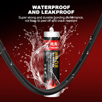 HAOMEI 750g Adhésif silicone professionnel de qualité construction 100% silicone, résistant aux hautes températures, ignifuge, à prise rapide, liquide pour
