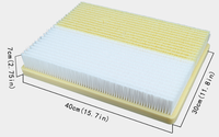 Nouveau tapis d'entraînement de golf blanc/jaune, 4 cm d'épaisseur, avec support antidérapant, en nylon/plastique/caoutchouc, 35x18,5 cm, pour la maison/le bureau