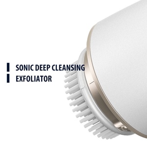 Brosse nettoyante visage en silicone à chargement inductif IPX7, exfoliant rotatif résistant à l'eau pour un nettoyage en profondeur de la peau - Product Image 3