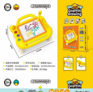 Tableau à dessin Duck Graffiti, tableau d'écriture magnétique de 13 pouces pour enfants de 3 à 6 ans, jouet éducatif unisexe en plastique - Product Image 3