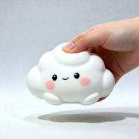 Jouet anti-stress nuage en blocs de construction, mignon, en forme de nuage, doux, à remontée lente, sensoriel, à presser, vente en gros