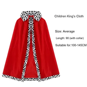 Capa de Halloween para rey Príncipe rojo azul púrpura capa de Navidad chal 90cm tamaño para decoraciones de fiesta de padres e hijos - Product Image 6