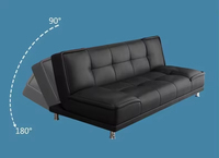 Sofá Cama Moderno Plegable para Sala de Estar o Dormitorio, Ideal para Apartamentos o Casas de Alquiler, Sofá Cama Doble Función