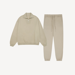 Ensemble de sweatsuit d'hiver à imprimé bouffant pour adolescents Fabricant de sweatshirt à fermeture éclair quarter Pantalon de survêtement baggy 2PCS Combinaison de jogging en polaire pour enfants - Product Image 2