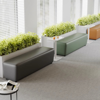 Canapé convertible en cuir minimaliste moderne, ensemble de sièges multifonctionnels pour hôpitaux, écoles, hôtels, centres commerciaux, salles de sport, zones de réception