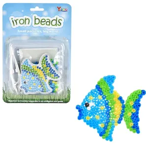 Venta al por mayor proveedor de juguetes educativos Todlers Hama Beads Toys 5 mm Perler Beads Diy Kids Craft Fuse Beads Kit