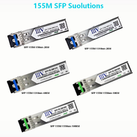 Module SFP Fast Ethernet 155M 40km 1310nm 4G WiFi Transceiver Fibre Optique Monomode Connecteur LC Duplex Prise en charge DDM