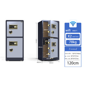 Cassetta di sicurezza nascosta segreta a prova di fuoco sicura d'acciaio sicura sicura elettronica del deposito della doppia porta 1.2M nel lockeror sicuro del ministero degli interni - Product Image 5