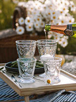 Ensemble de verres à dégustation Versailles en gros, fournitures d'usine, verres à jus de fruits, thé au lait, boissons, sans plomb, à pied