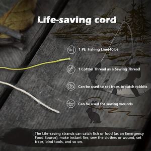 En gros 200 + Couleurs Personnalisé 4mm Paracord Survie Paracord Avec Ligne De Pêche, Fire <span class=keywords><strong>Tinder</strong></span>, Coton <span class=keywords><strong>pour</strong></span> Camping En Plein Air - Product Image 4