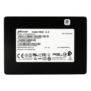 Disque SSD NVMe U.2 MTFDHBE3TSTDF 3,84 To PCIe Gen3 x4 économique, intensif en lecture, pour serveur de centre de données - Product Image 1