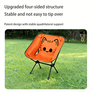 Sedia Pieghevole Portatile per Campeggio, Sedia a Mezzaluna, Sedia in Lega di Alluminio, per Riposini Pomeridiano - Product Image 4