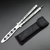 Couteau papillon d'entraînement pliable pour l'entraînement au CSGO, épaisseur de 1,9 mm