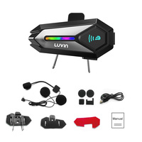 Casque Bluetooth pour moto Luvin G8, état neuf, fonction d'appel vocal, écoute stéréo, casque d'écoute pour musique