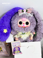 Jouets en gros transfrontaliers BabyThree Lily Rabbit Town V4 Boîte mystère en PVC et peluche à l'échelle 1/12 pour exposition, collection, cadeau et ornement