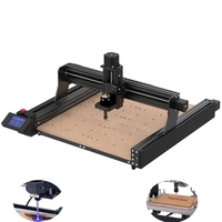 Machine de gravure CNC ActionLasers TTC450 pour usage domestique et professionnel, zone de gravure 460*460 mm, broche simple, contrôle NC Studio pour découpe et fraisage du PVC