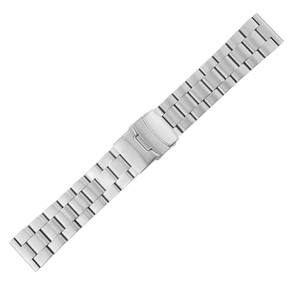 Bracelet de montre en acier inoxydable argenté, maillons de rechange pour montres de style professionnel et décontracté - Product Image 2